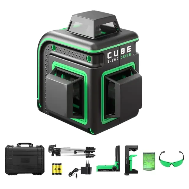 Лазерный уровень ADA CUBE 3-360 GREEN Ultimate Edition Лазерный уровень ADA CUBE 3-360 GREEN Ultimate Edition